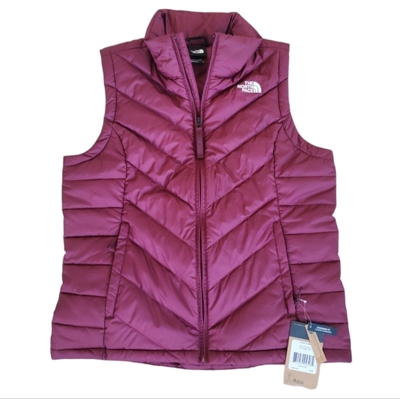 The North Face Women's Alpz 2.0 full zip Puffer Down Vest deep garnet red sz s - Picture 1 of 6
